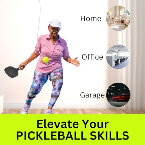 Pickleball Trainer for Solo Practice, Pickleball Rebounder for Pickleball Training and Practice Sessions, Perfect Pickleball Practice Equipment for Solo Training - Pickleball Gift and Pickleball Game