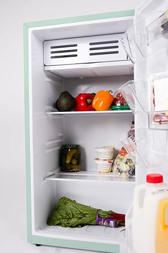 Frigidaire, 3.2 Cu. Ft. Retro Series Compact Refrigerator, Built-In Side Bottle Opener, Green