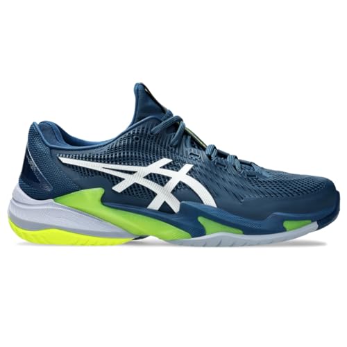 ASICS Men's Court FlyteFoam 3 Tennis Shoes, 10.5, MAKO Blue/White