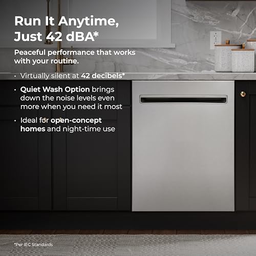 Kenmore Elite 24" Built-In Dishwasher - UltraWash Plus, TurboDry, QuietWash, SmartWash & TurboFlex Third Rack - 15 Place Settings - 42 DBA - ENERGY STAR Certified - Stainless Steel