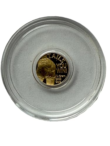 Monarch Precious Metals 1/4 Gram .9999 Fine Gold Round - Adult Novelty - Heads and Tails (Sealed in Capsule)