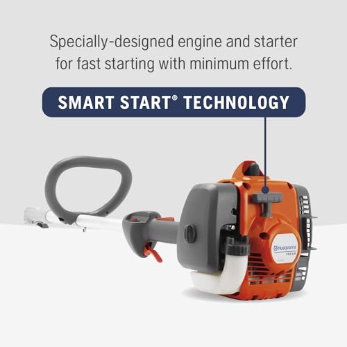 Husqvarna 122LK Gas Trimmer, 22-cc 2-Cycle, 17-inch Straight Shaft Gas Trimmer with T25 Head, 967628201