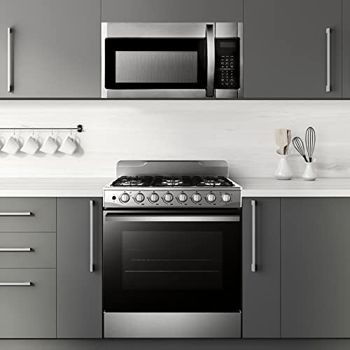 BLACK+DECKER EM044KB19 Over The Range Microwave Oven with One Touch, 1000 Watts, 400 CFM and Auto Cooking, OTR 1.9 Cu.ft