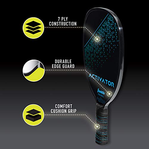 Franklin Sports Pickleball Paddle - Wooden - Activator - Blue - USAPA Approved