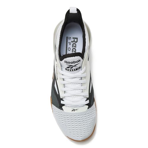 Reebok Nano Court Sport Men's Pickleball or Tennis Shoes for Men, White/Black/Grey 1, 11.5