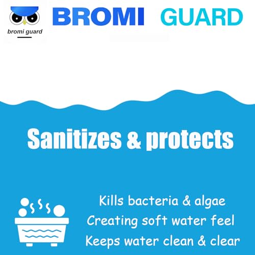 【1 Inch 5.5 Lbs】 Bromine Tablets for Spa Hot Tub Chemical Tabs Brominating Tablets Spa Hot Tub Chemical Sanitizer