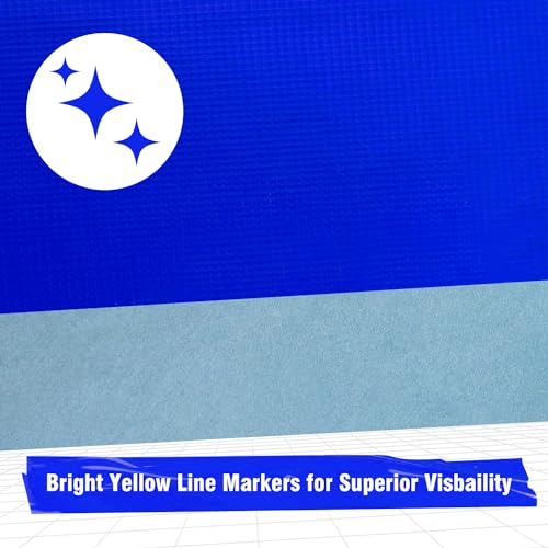 HolderProf 2 in x 77 yd Pickleball Court Tape, 230 Feet Long Pickleball Court Marking Kit - Multipurpose Pickleball Tape for Games Activities Court Blue