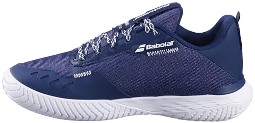 Babolat Men's SFX Evo All Court Tennis Shoes, Dark Blue/White (Men's US Size 10.5)