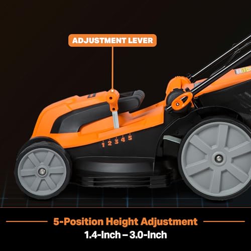 LawnMaster MEB1216K Electric Lawn Mower 16-Inch 12AMP