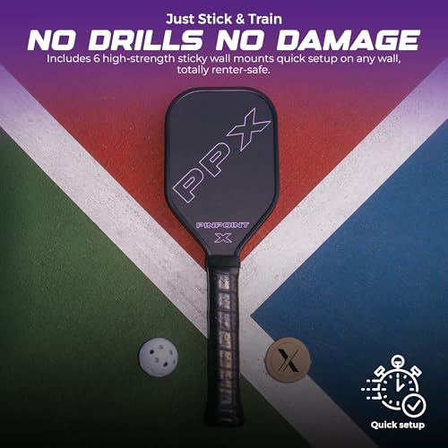 Sweet Spot Pickleball Training Paddle – T700 Carbon Fiber, 16mm Honeycomb Core, Extended Handle – Pickleball Trainer with Bonus Indoor Wall-Mounted Ball Trainer Attachment