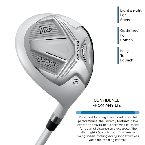 PGF Labs Women's Gold TP BG-77 Complete Golf Club Package Set [14-Pieces][Flex: Regular] [Hand: Left] [Length: Standard]