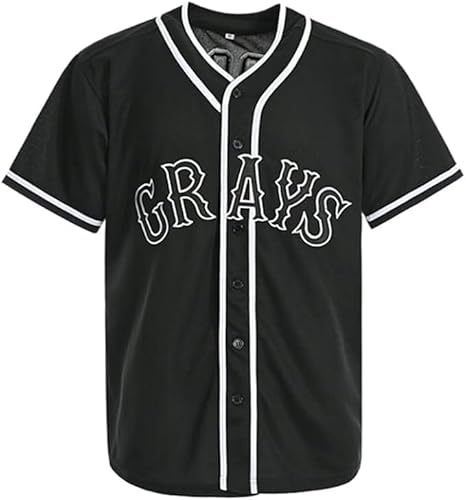 AVLSJEN Mens #20 Josh Gibson Baseball Jersey Homestead Grays Baseball Shirt Stitched S-3XL (US, Alpha, Large, Regular, Regular, Black)