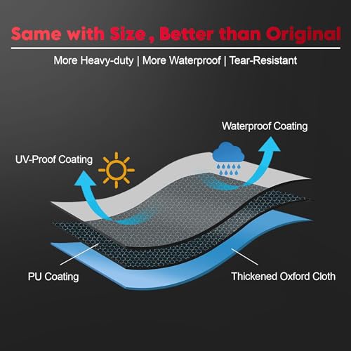 Zettum Snow Blower Cover - 600D Snowblower Covers Waterproof Heavy Duty, Outdoor Snow Thrower Cover Universal Fit for EGO, Honda, Ryobi, Cub Cadet, Ariens, Troy Bilt, Snow Joe, Toro and PowerSmart
