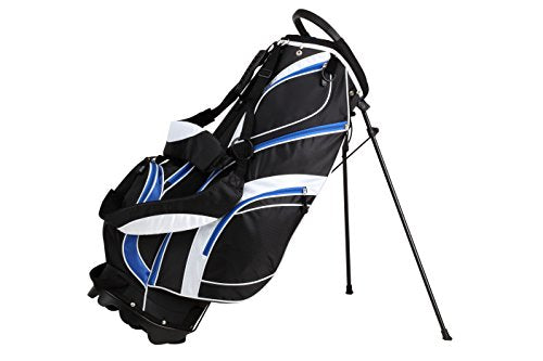 Precise S7 Complete Golf Club Set for Men - Right Handed Tall Mens Golf Clubs Full Set w/Driver, Woods, Hybrid, Irons, Putter, Wedge, Stand Bag & Headcovers - Beginner Friendly Package - Black/Blue
