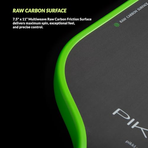 PIKKL VantagePro Carbon Fiber Pickleball Paddle (Black, 16 mm)