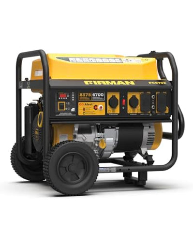 389cc Recoil Start Gasoline Generator, 6700W/8300W, 120V/240V with Wheel Kit and Cover by FIRMAN
