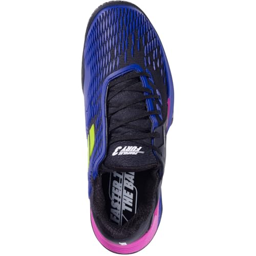 Babolat Men's Propulse Fury 3 All Court Tennis Shoes, Black/Dark Blue (Men's US Size 10)