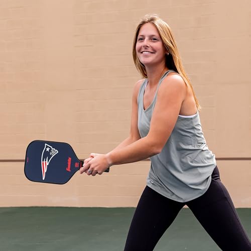 Franklin Sports New England Patriots Pickleball Paddle - Pickleball X - Polypropylene Core, Team Logo - NFL Official Licensed Product