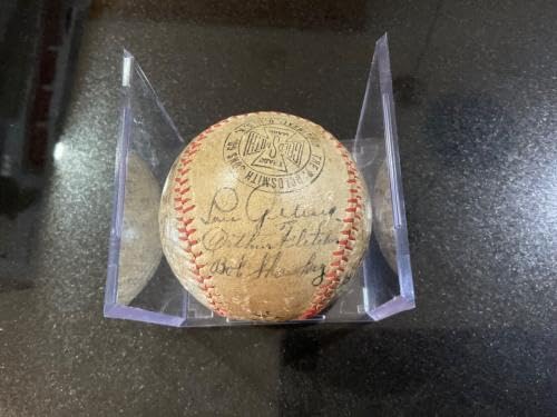 1930 Yankees Signed Baseball Ruth/Gehrig JSA Record Season .309 Team BA - Autographed Baseballs