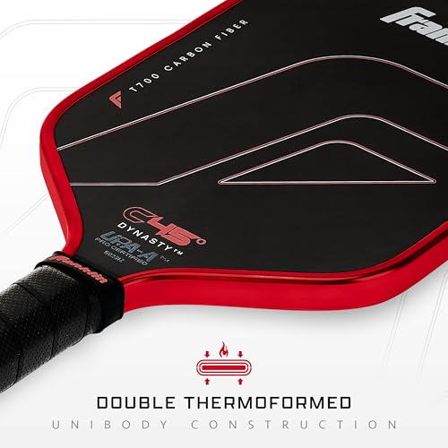 Franklin Sports PRO Pickleball Paddles – C45 Carbon Fiber Series - Official USAP + UPA Approved – Pro Player Design, Dynasty 16MM RED