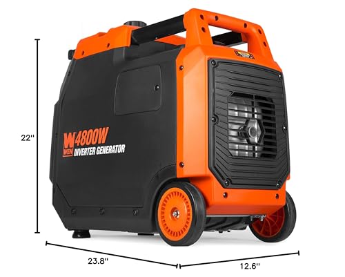 WEN Quiet and Lightweight 4800-Watt RV-Ready Portable Inverter Generator with Fuel Shut Off (56477i)
