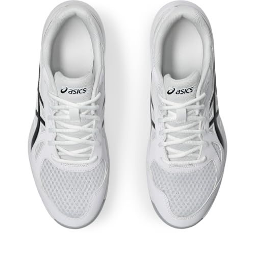 ASICS Men's Upcourt 6 Volleyball Shoes, 10, White/Black