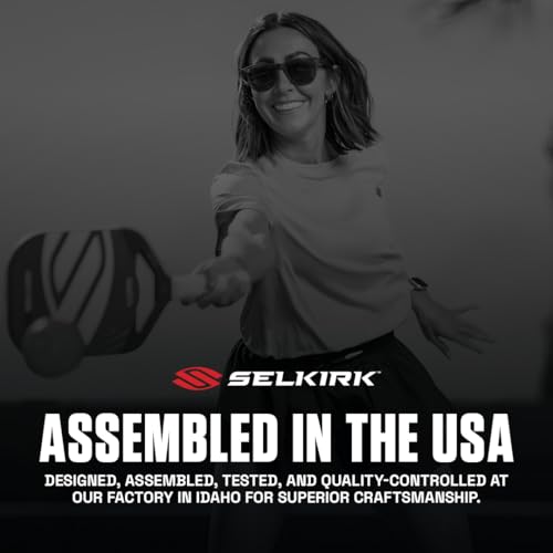 Selkirk Sport LUXX Control Pickleball Paddle | Carbon Fiber Paddles with Polypropylene X7 Core | Designed for Unmatched Control and Added Power | Epic Black