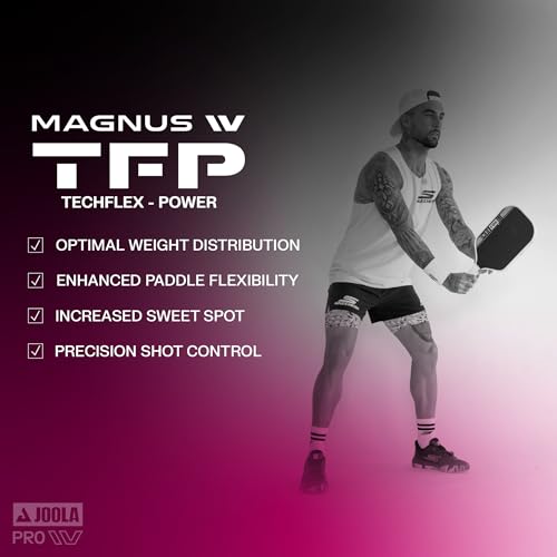 JOOLA Tyson McGuffin Magnus Pro IV 16mm Pickleball Paddle - Elongated Shape for Power & Reach - Propulsion Core Increases Spin & Control - UPA-A Certified - NFC Chip Enabled.