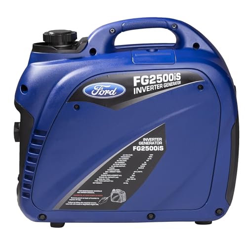Ford 2300 Watt Gas Inverter Generator, Small Portable & Quiet, Home Use, Camping, Outdoor, CARB Compliant, Parallel Capability, Built Ford Tough, Generadores De Gasolina Silencioso, FG2300IS