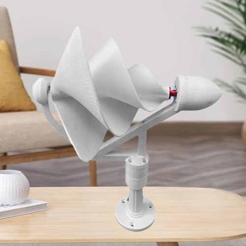 Spiral Wind Turbine Generator High Efficiency Replaces Portable Easy to Install Three Phase Brushless for RV Home Farm School