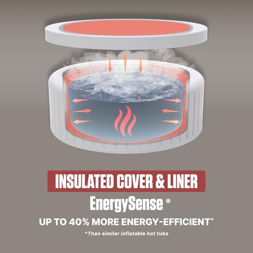 Coleman Sicily Energy-Efficient AirJet Inflatable Hot Tub 5-7 Person with App-Control