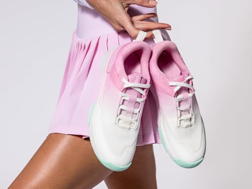 PB5star PB5 Court2 Women’s Pickleball Shoes - Lightweight Pickleball Sneakers for Women, Indoor and Outdoor Court Shoes with Specialized Lateral Support and Traction. Pink Multi