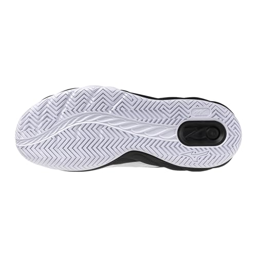 Mizuno Wave Enforce Court AC Men's Tennis Shoe, All Court Tennis Shoe, White-Black, US Mens 9