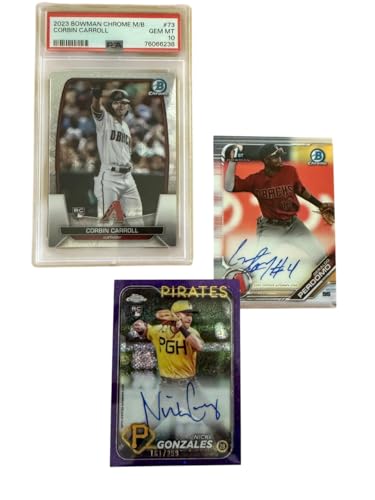 High Cheese Baseball Triple Play Mystery Pack with 1 PSA Graded Card, 2 Autographed Baseball Cards