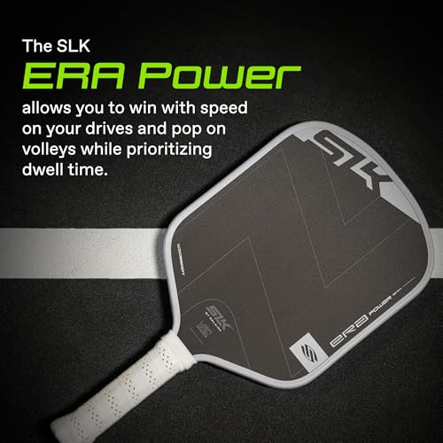 Selkirk Sport SLK ERA Power Pickleball Paddle | Carbon Fiber & Fiberglass Hybrid Face for Power, Spin & Control | Dynamic Fusion Core | Professional Pickleball Paddles | Widebody White