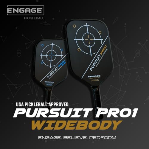 Widebody Pro1 Pursuit | Carbon Fiber Raw by Engage Pickleball