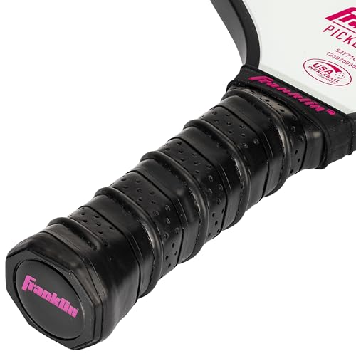 Franklin Sports Pickleball Paddle - Pilot Polypropylene Core Racket - Official USA Pickleball (USAPA) Approved Paddle - Lightweight Pro Racket - Pink - 10mm Thick Core