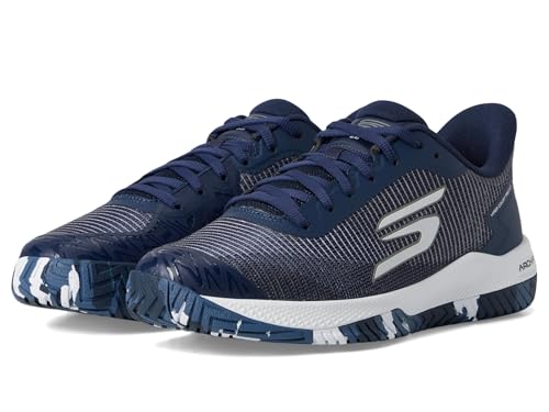 Skechers Men's Pickleball Viper Court Pro 2.0 Sneaker, Navy, 9 Medium