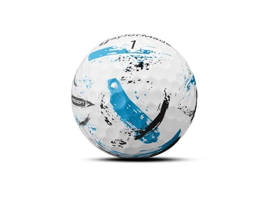 TaylorMade Golf SPEEDSOFT Ink Golf Balls Blue ONE Dozen