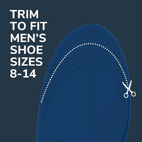 Dr. Scholl's Knee All-Day Pain Relief Orthotics - Insoles for Immediate and All-Day Knee Pain Relief Including Pain from Osteoarthritis and Runner’s Knee, Size 8-14, 1 Pair, Trim to Fit Inserts