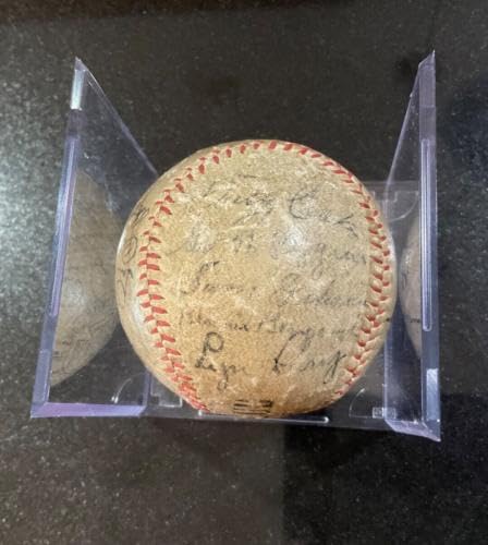 1930 Yankees Signed Baseball Ruth/Gehrig JSA Record Season .309 Team BA - Autographed Baseballs