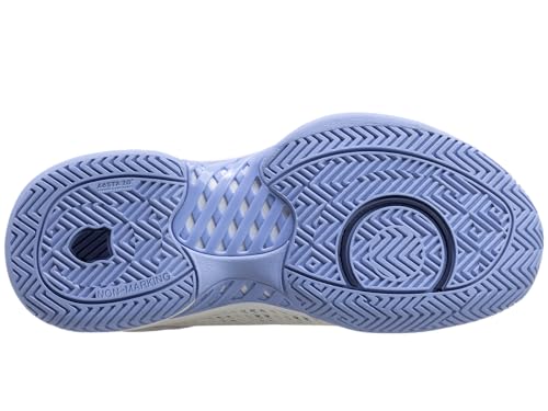 K-Swiss Women’s Express Light Pickleball Shoes – Lightweight Breathable Court Shoe, Stable Support, Durable Toe Protection, Bright White/Open Air/Estate Blue, 6 M