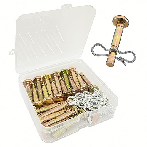 Qloby 20 Pack Upgraded Shear Pins and Cotter Pins for Snowblower, 738-04124A and 714-04040 Replacement Shear Pin Kits Compatible with MTD Craftsman Cub Cad Troy Bilt SnowBlowers
