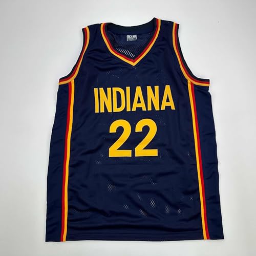 Facsimile Autographed Caitlin Clark Indiana Blue Reprint Laser Auto Basketball Jersey Size Men's XL