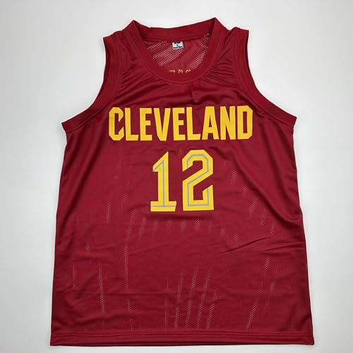 Facsimile Autographed De’Andre Hunter Cleveland Red Reprint Laser Auto Basketball Jersey Size Men's XL