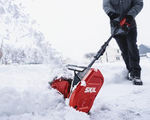 SKIL PWR CORE 20 10" Snow Shovel Kit, 20-Volt 4.0Ah Battery and 60W Charger Included - SNS1000B-13