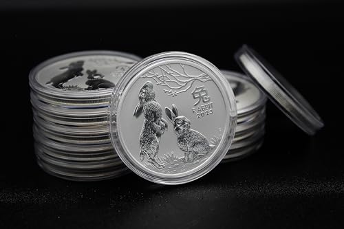 2023 P 2 oz Silver Australian Lunar Series III Year of the Rabbit Coin (in Capsule) Brilliant Uncirculated $2 Seller BU