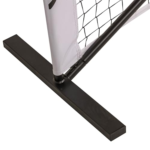 Onix Pickleball 2-in-1 Regulation-Size Portable Net and Practice Net Set Includes Carrying Case with Wheels,White