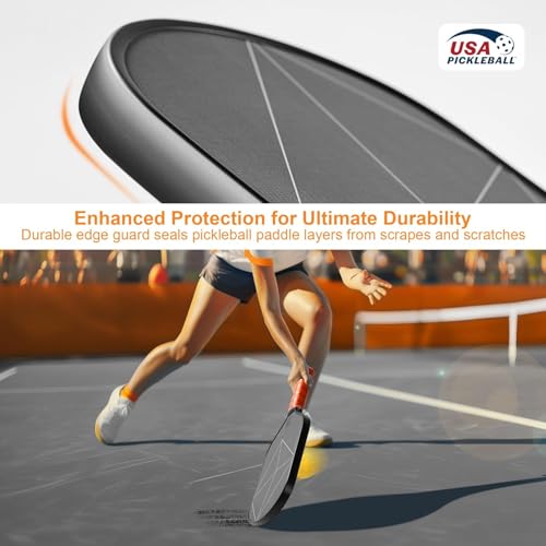 VUFOXT Pickleball Paddles, USAPA Approved T700 Raw Carbon Fiber Surface (CFS) High Spin 16MM PP Honeycomb Core