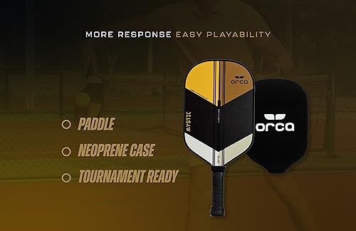 Orca Pickleball Paddles, Mystic Carbon Fiber Pickleball Paddle, USAPA Approved, Ultimate Control & Precision